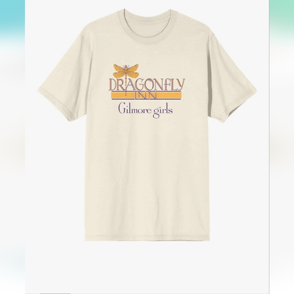 Gildan Softstyle 2XL T-Shirt Dragonfly Inn Gilmore Girls Beige Graphic Tee New.
